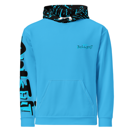 Anti- Bullsh!t Unisex cotton hoodie - blue/black