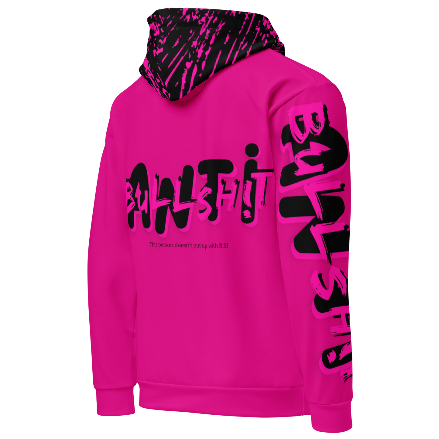 Anti- Bullsh!t unisex cotton hoodie - pink