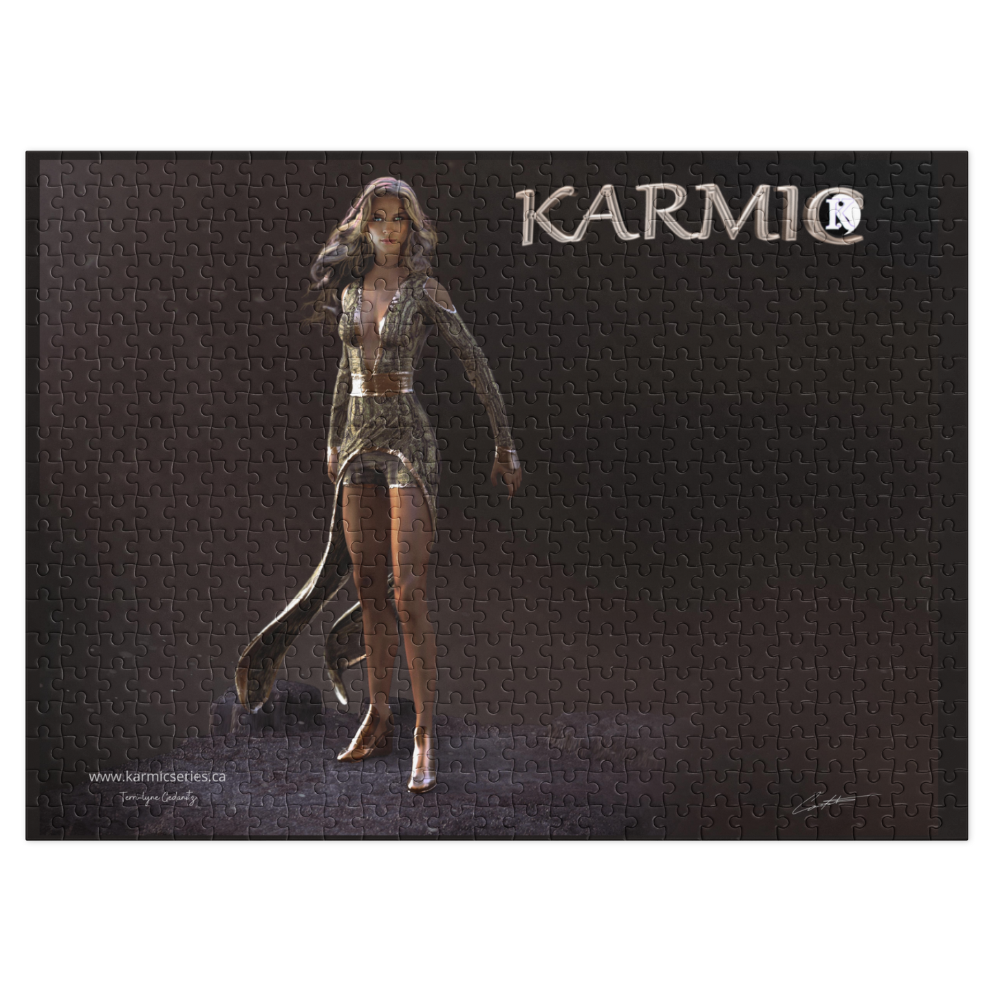 Karmic render 3 Jigsaw puzzle with tin