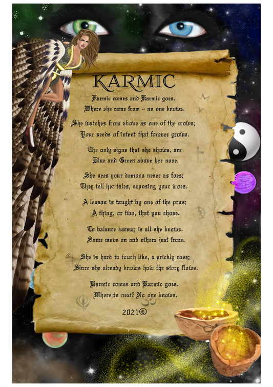KARMIC Graphic Novel – Signed copy with bonus bookmark and sticker