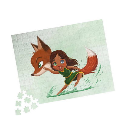 Karmic Fox Family Puzzle — Whimsical Illustration (110–1,014 pcs)