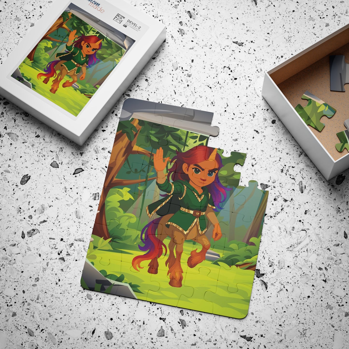 Magical Karmic Unicorn 30-Piece Kids' Puzzle — Forest Adventure Toddler Puzzle