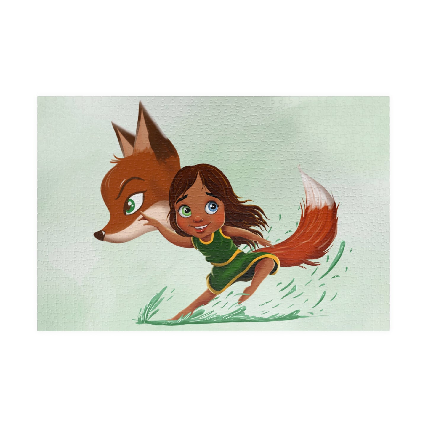 Karmic Fox Family Puzzle — Whimsical Illustration (110–1,014 pcs)