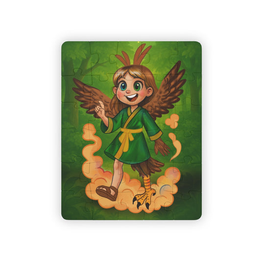 Karmic- Bird Kid Character 30-Piece Kids' Puzzle — Whimsical Forest Adventure