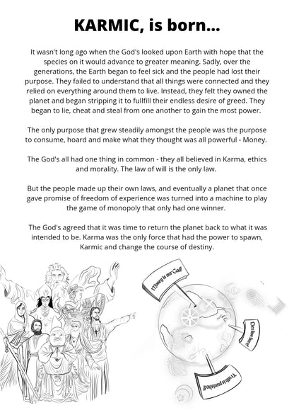 KARMIC STORY COLORING BOOK 1