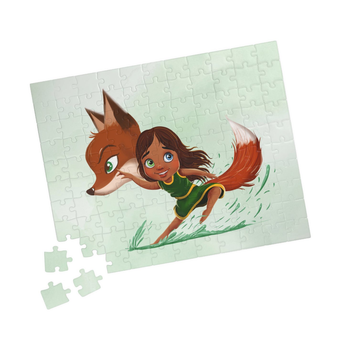 Karmic Fox Family Puzzle — Whimsical Illustration (110–1,014 pcs)