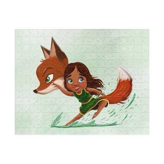 Karmic Fox Family Puzzle — Whimsical Illustration (110–1,014 pcs)