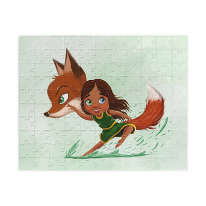 Karmic Fox Family Puzzle — Whimsical Illustration (110–1,014 pcs)