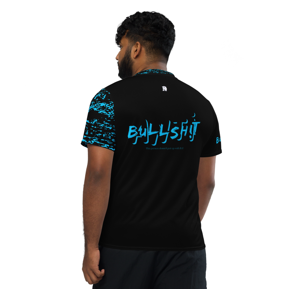 Anti-Bullsh!t unisex sports jersey - Blue