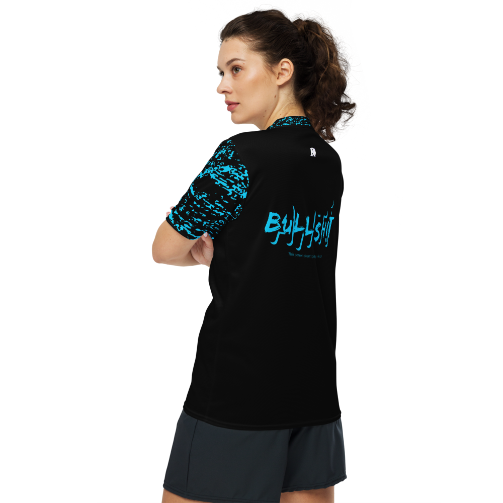 Anti-Bullsh!t unisex sports jersey - Blue