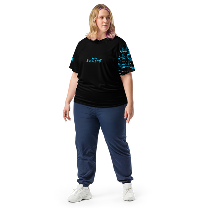 Anti-Bullsh!t unisex sports jersey - Blue