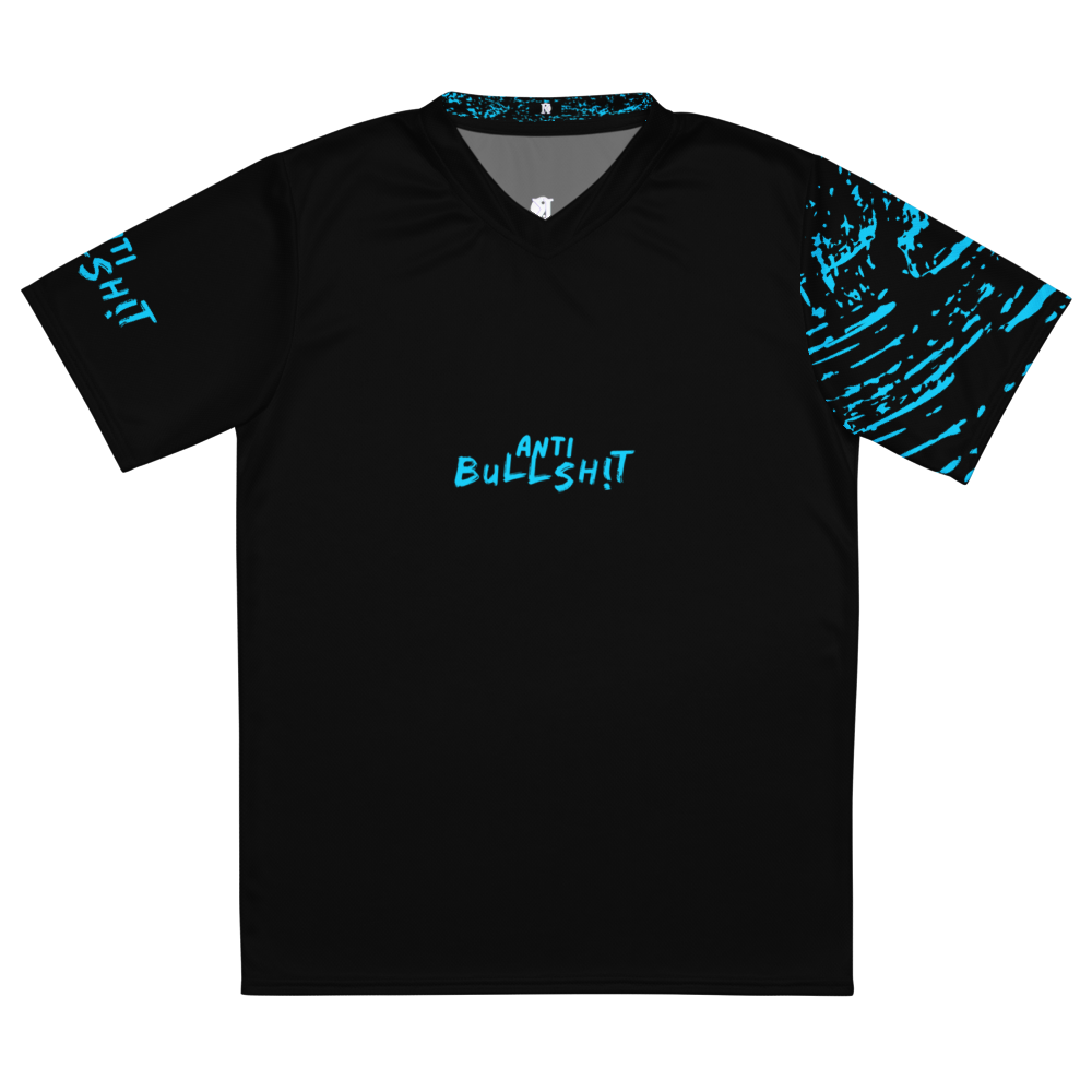 Anti-Bullsh!t unisex sports jersey - Blue