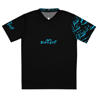 Anti-Bullsh!t unisex sports jersey - Blue