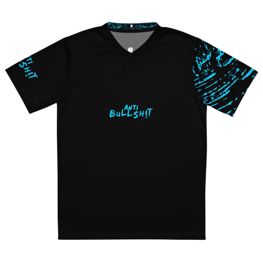 Anti-Bullsh!t unisex sports jersey - Blue