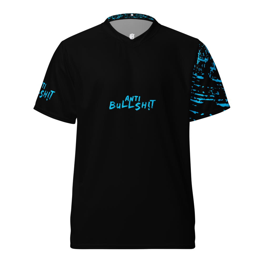 Anti-Bullsh!t unisex sports jersey - Blue