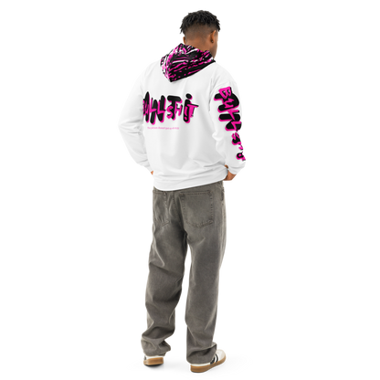 Anti-Bullsh!t unisex cotton hoodie - white