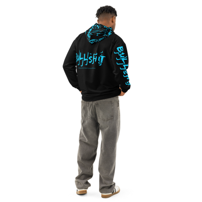 Anti-Bullsh!t unisex cotton hoodie - blue
