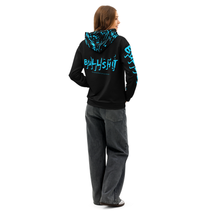 Anti-Bullsh!t unisex cotton hoodie - blue