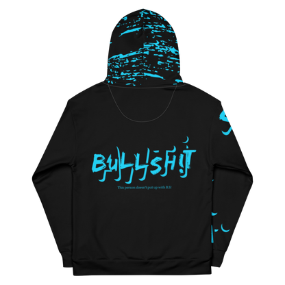 Anti-Bullsh!t unisex cotton hoodie - blue