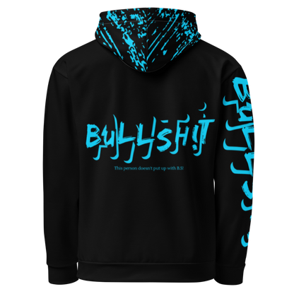 Anti-Bullsh!t unisex cotton hoodie - blue