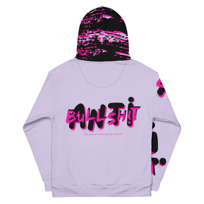 Anti-Bullsh!t unisex cotton hoodie - purple