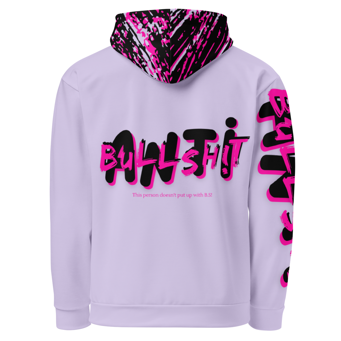 Anti-Bullsh!t unisex cotton hoodie - purple