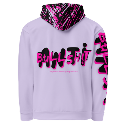 Anti-Bullsh!t unisex cotton hoodie - purple