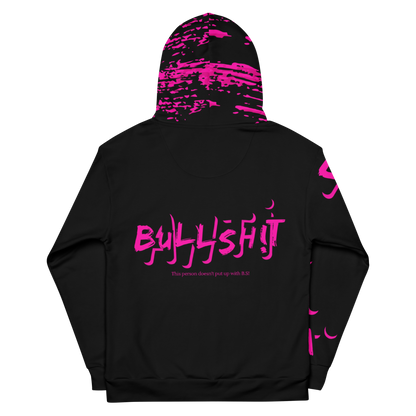 Anti-Bullsh!t unisex cotton hoodie - black
