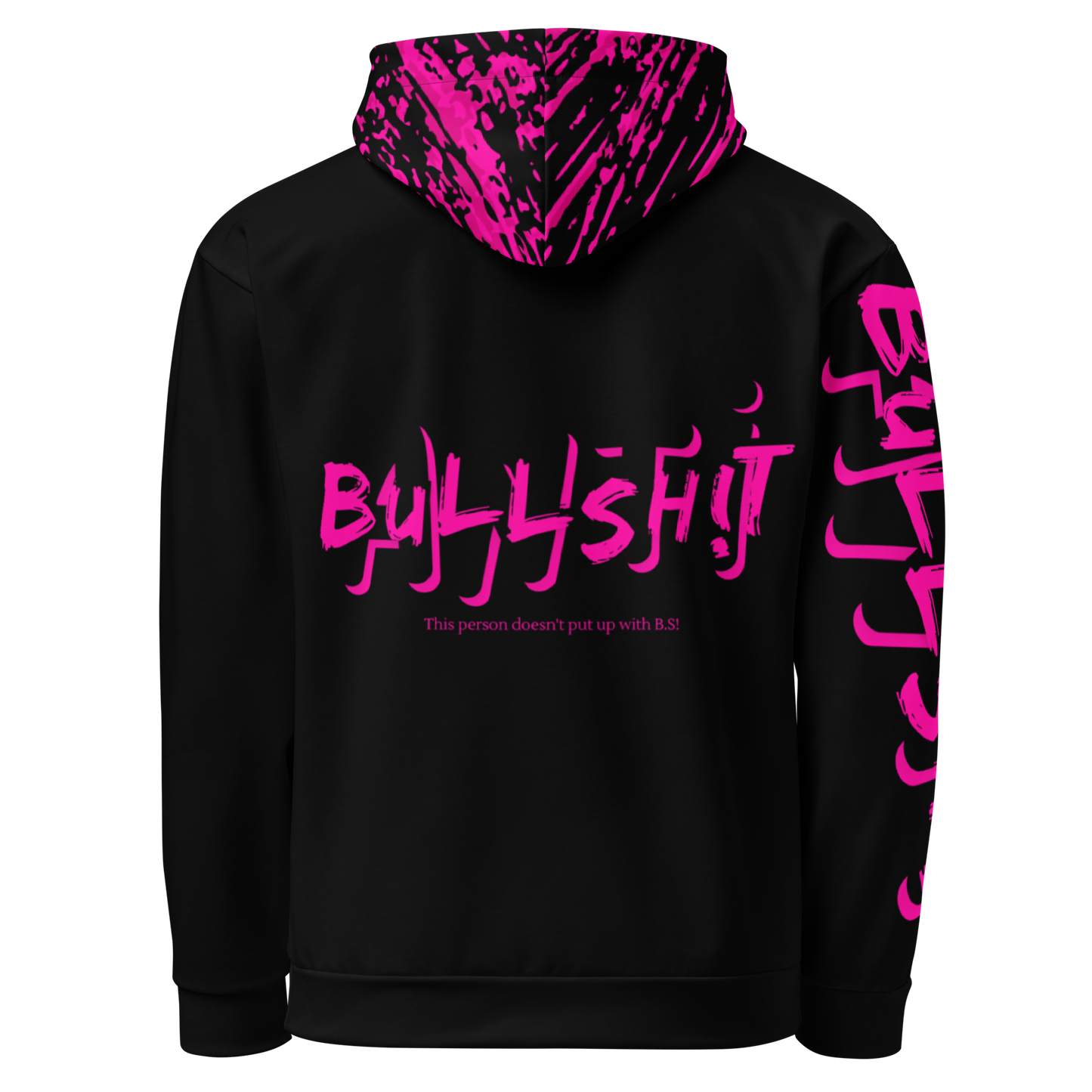 Anti-Bullsh!t unisex cotton hoodie - black