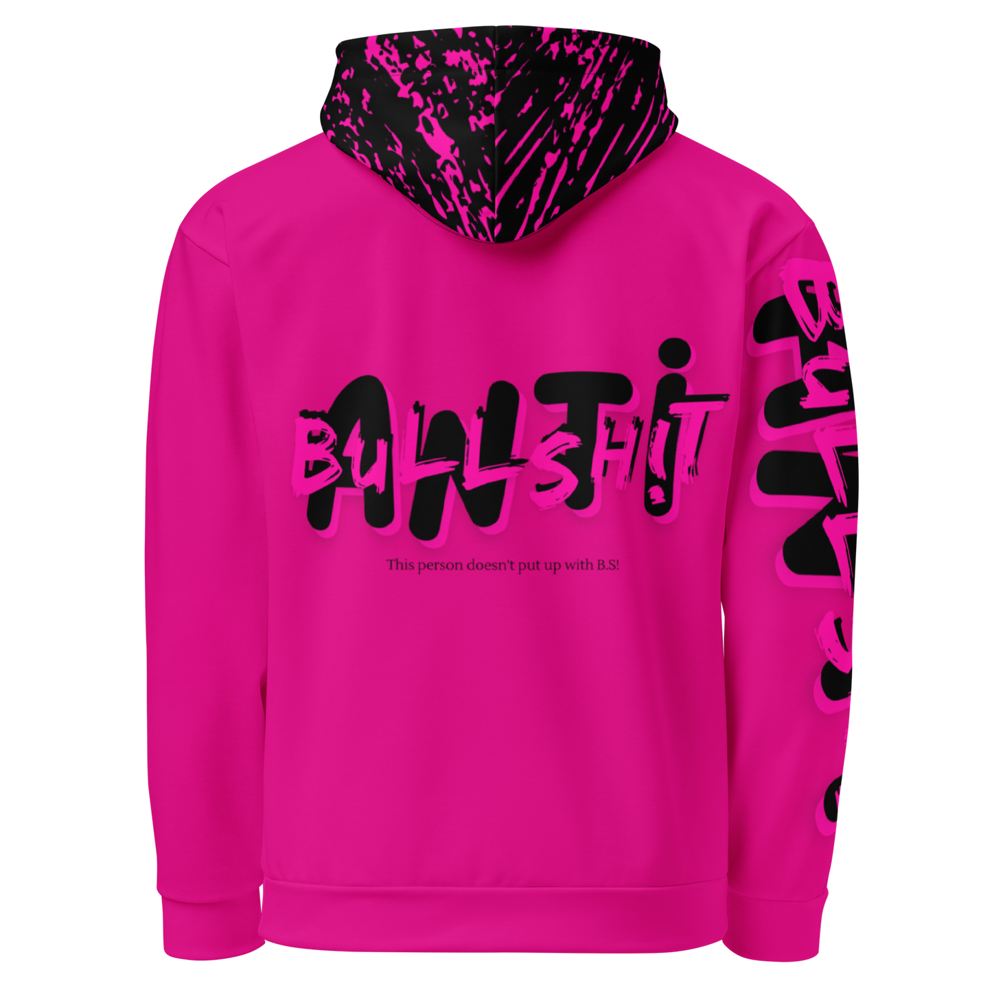 Anti- Bullsh!t unisex cotton hoodie - pink