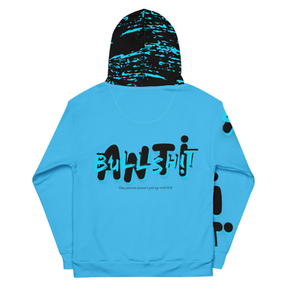 Anti- Bullsh!t Unisex cotton hoodie - blue/black