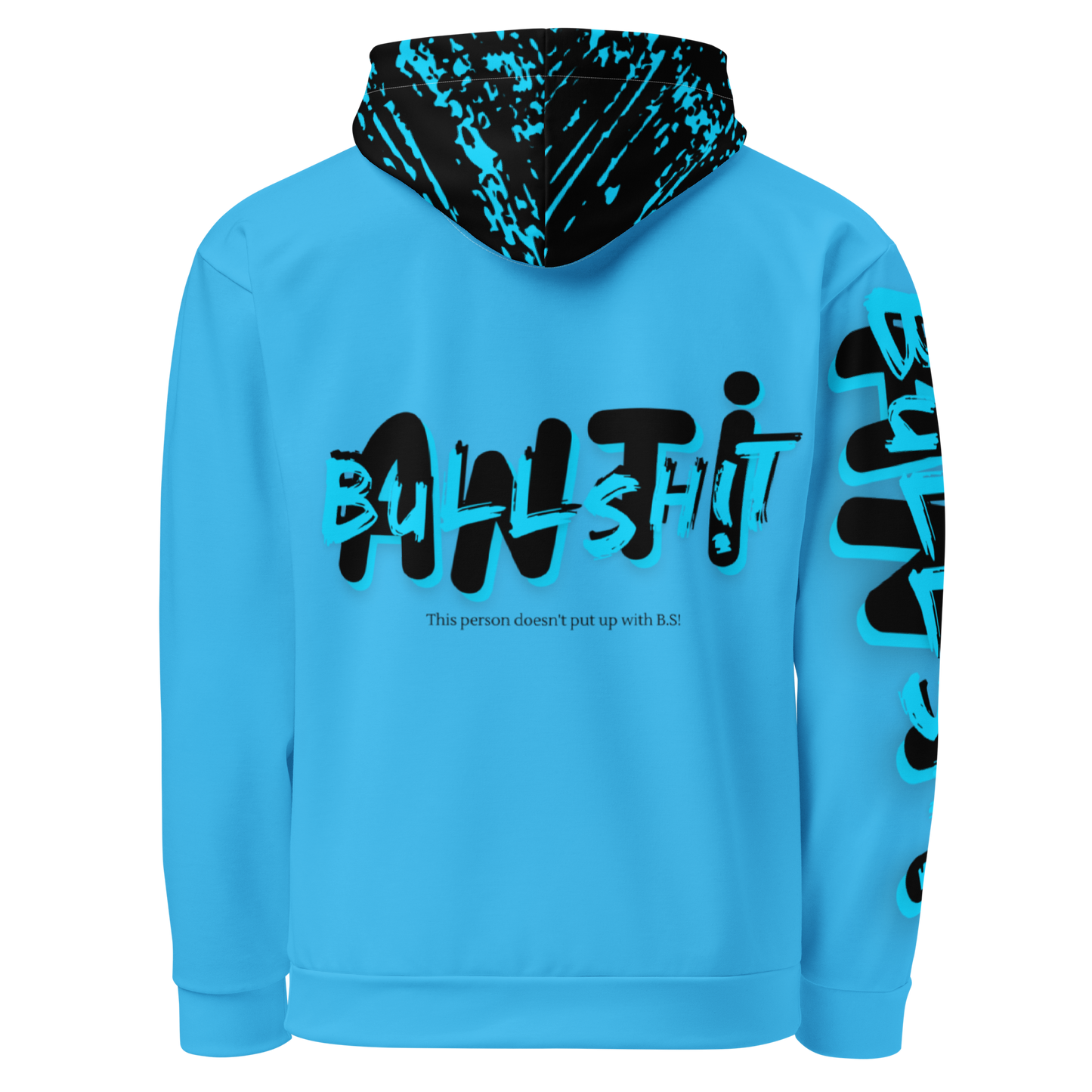 Anti- Bullsh!t Unisex cotton hoodie - blue/black