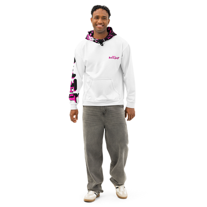 Anti-Bullsh!t unisex cotton hoodie - white