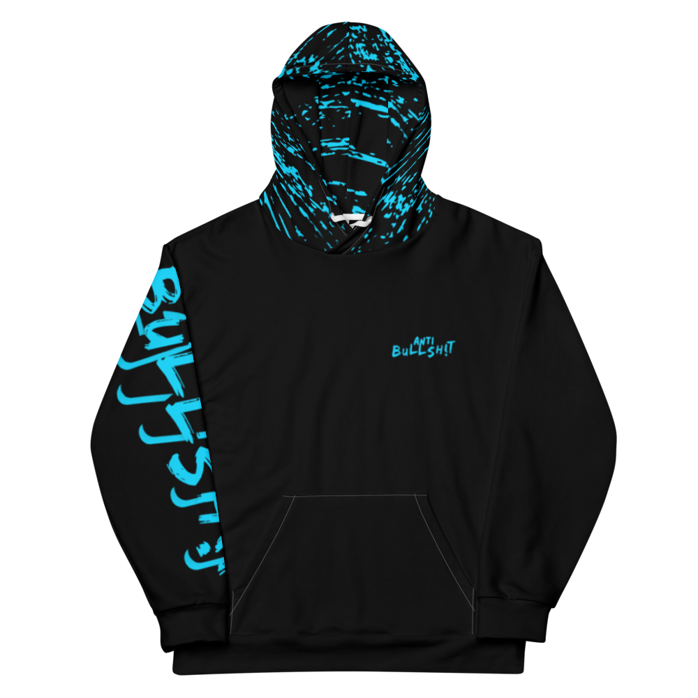 Anti-Bullsh!t unisex cotton hoodie - blue