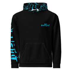 Anti-Bullsh!t unisex cotton hoodie - blue