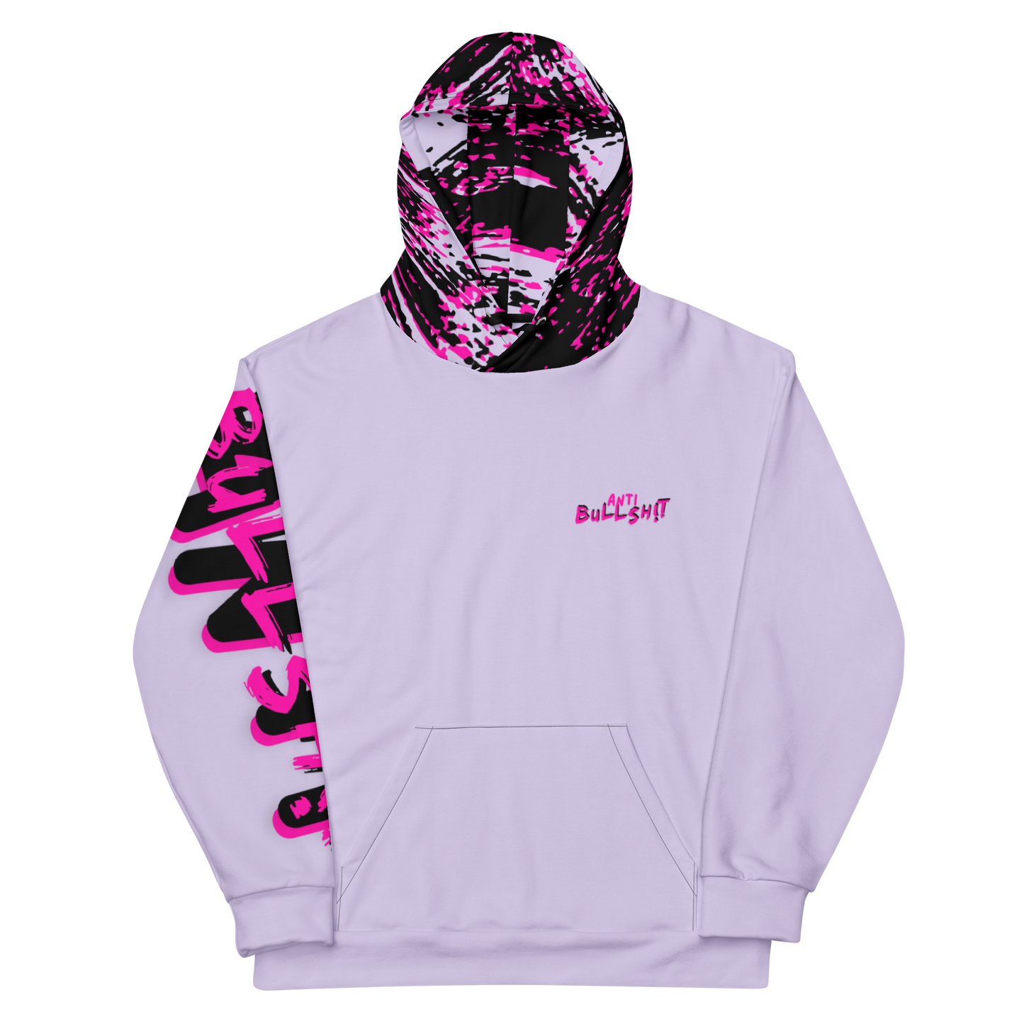 Anti-Bullsh!t unisex cotton hoodie - purple