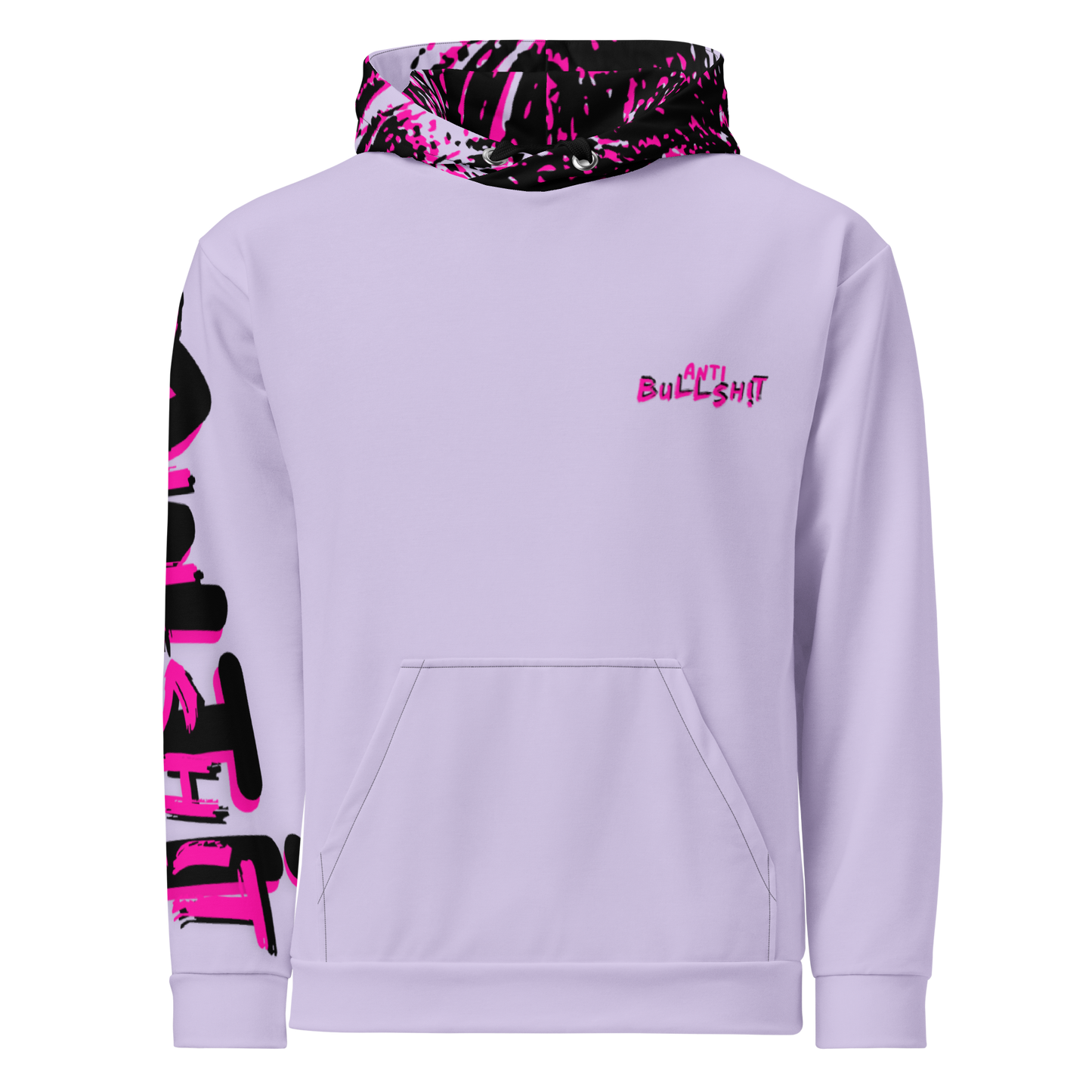 Anti-Bullsh!t unisex cotton hoodie - purple