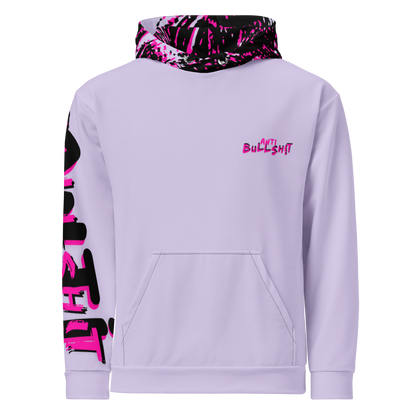 Anti-Bullsh!t unisex cotton hoodie - purple