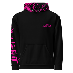 Anti-Bullsh!t unisex cotton hoodie - black