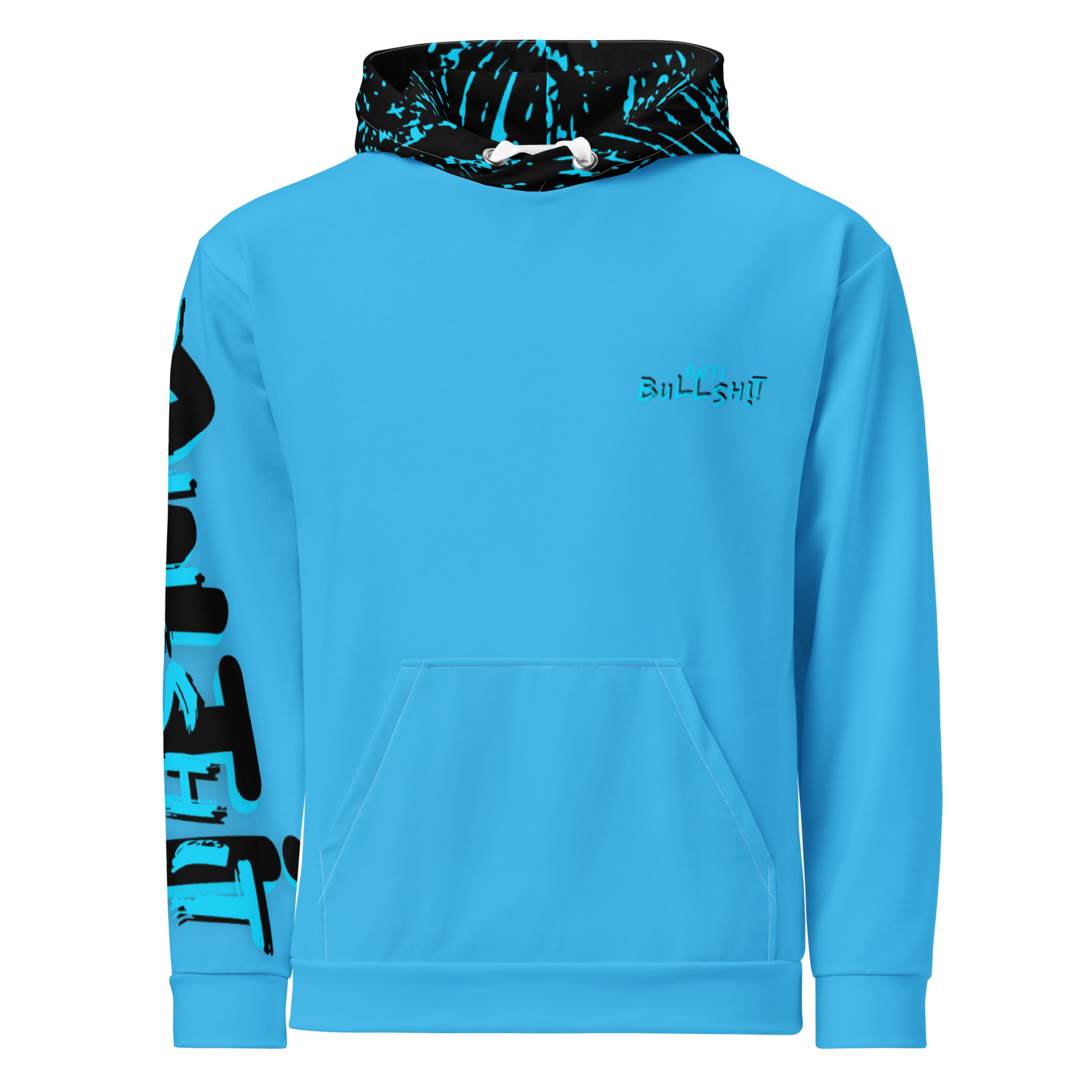 Anti- Bullsh!t Unisex cotton hoodie - blue/black
