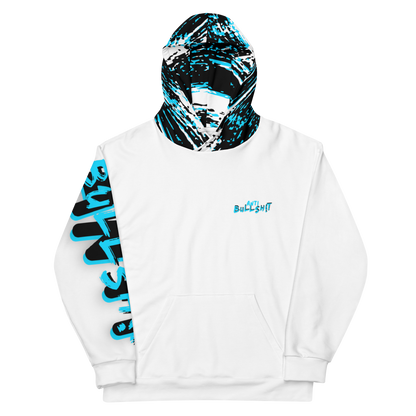 Anti-Bullsh!t Unisex cotton hoodie - White