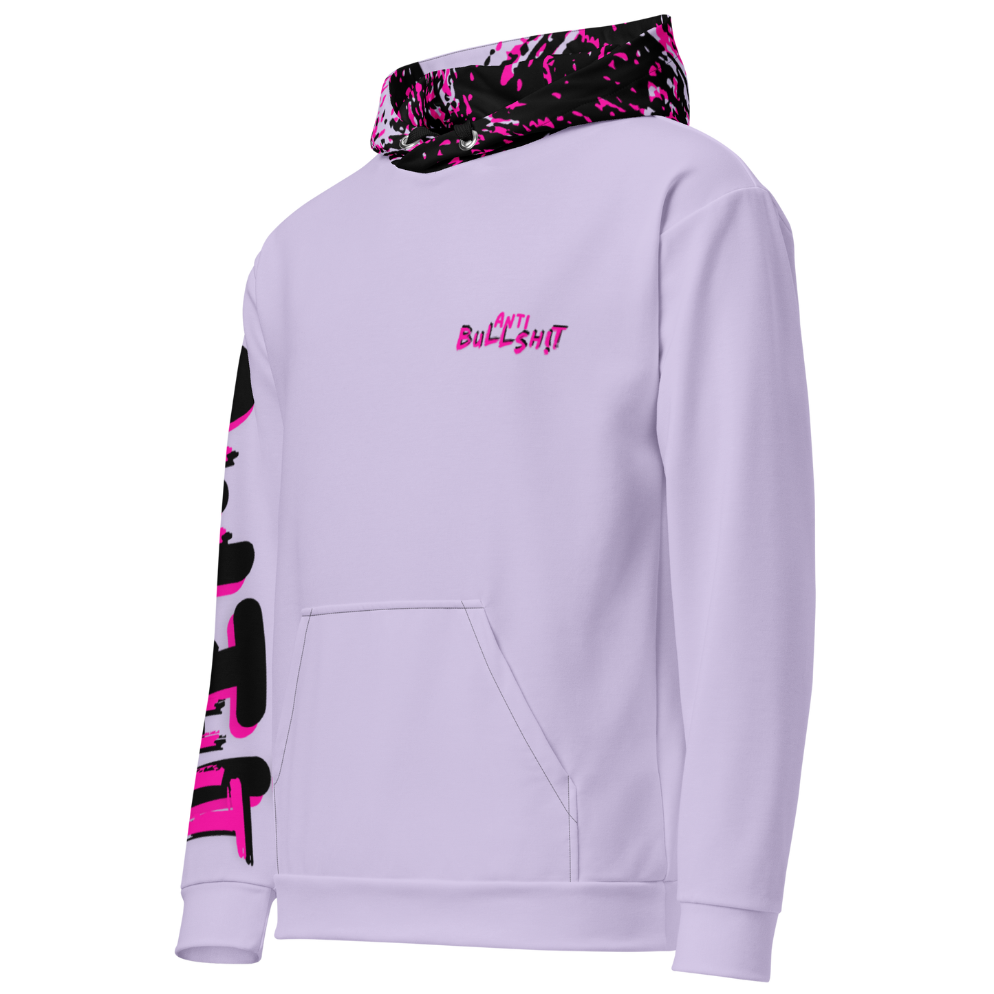 Anti-Bullsh!t unisex cotton hoodie - purple