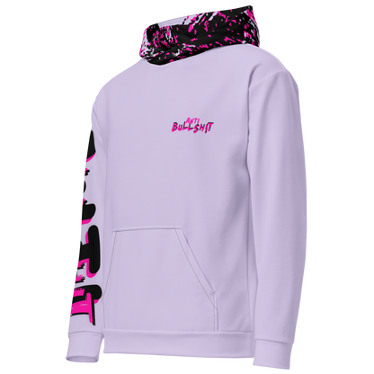 Anti-Bullsh!t unisex cotton hoodie - purple