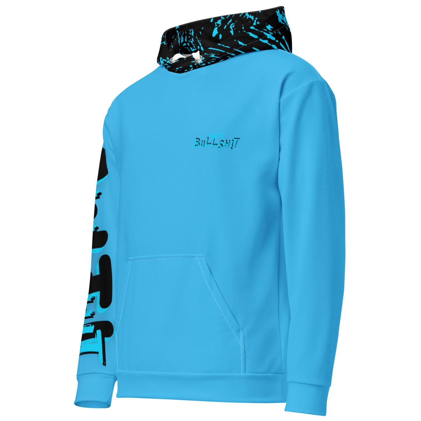 Anti- Bullsh!t Unisex cotton hoodie - blue/black