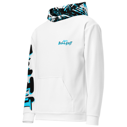 Anti-Bullsh!t Unisex cotton hoodie - White