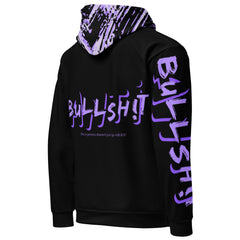 Anti-Bullsh!t unisex cotton hoodie - Black lilac