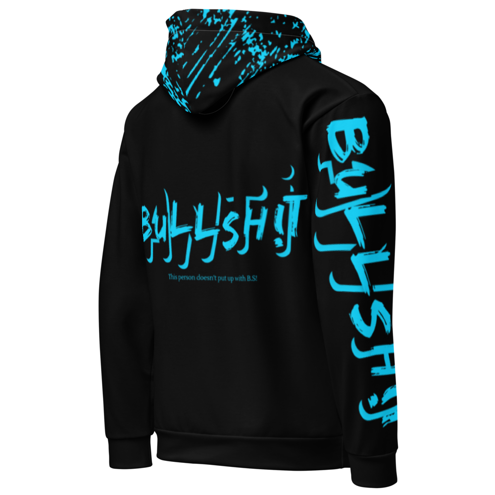 Anti-Bullsh!t unisex cotton hoodie - blue