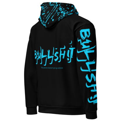 Anti-Bullsh!t unisex cotton hoodie - blue