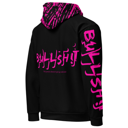 Anti-Bullsh!t unisex cotton hoodie - black