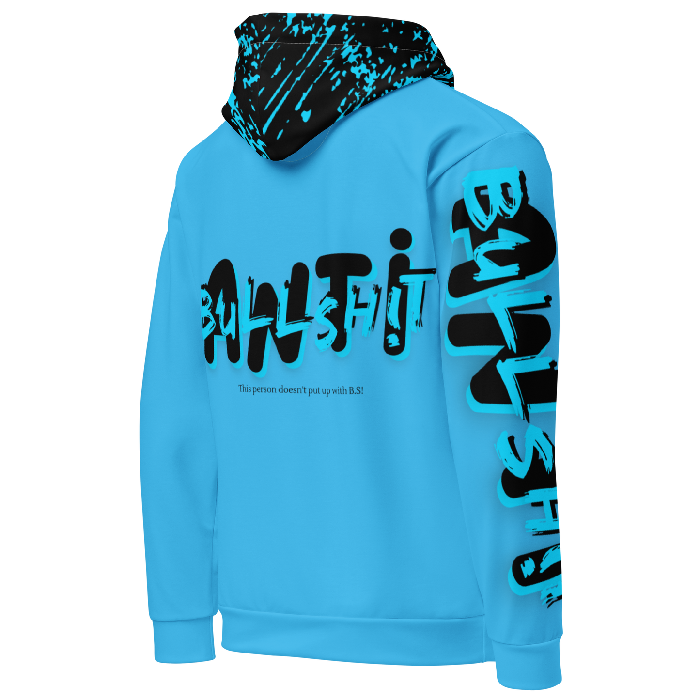 Anti- Bullsh!t Unisex cotton hoodie - blue/black